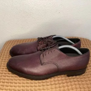 Igi&amp;Co Derby Dress Shoes Mens Sz 44 US‎ 10 Burgundy Leather Oxford Made Italy