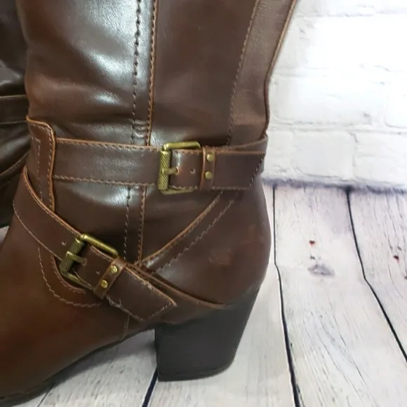 INDIGO RD. Irsalma Knee High Boots Brown Size 9.5