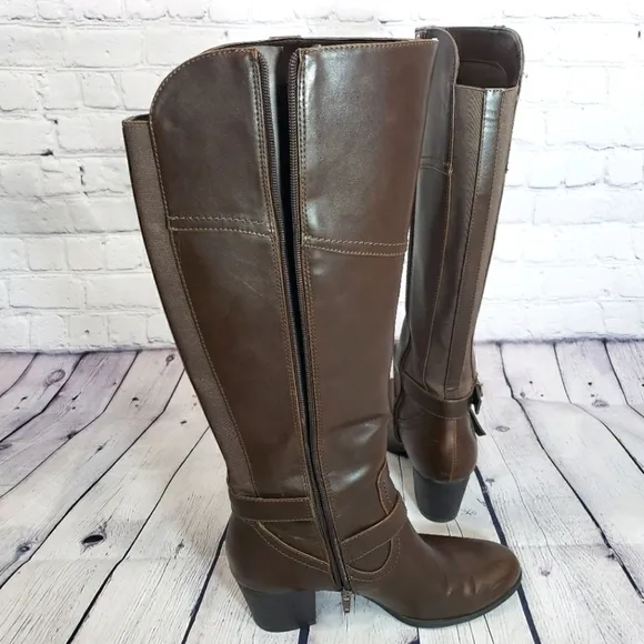 INDIGO RD. Irsalma Knee High Boots Brown Size 9.5