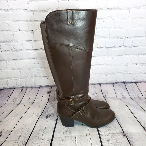 INDIGO RD. Irsalma Knee High Boots Brown Size 9.5