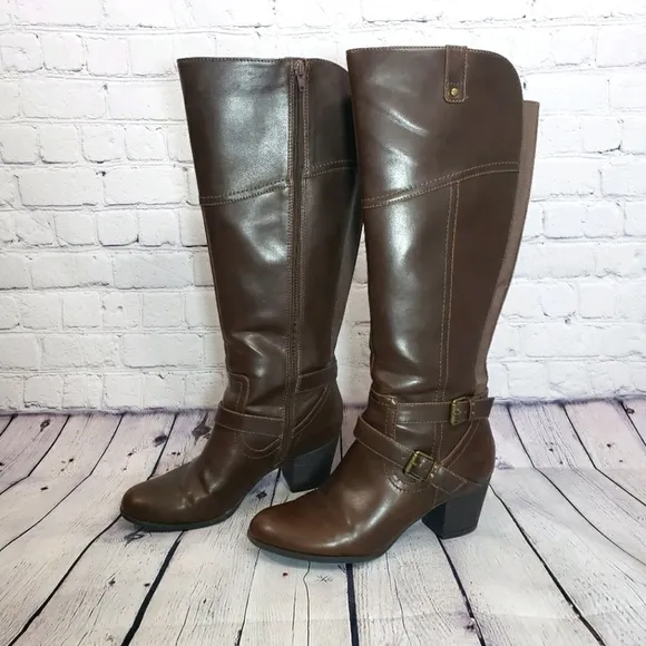 INDIGO RD. Irsalma Knee High Boots Brown Size 9.5
