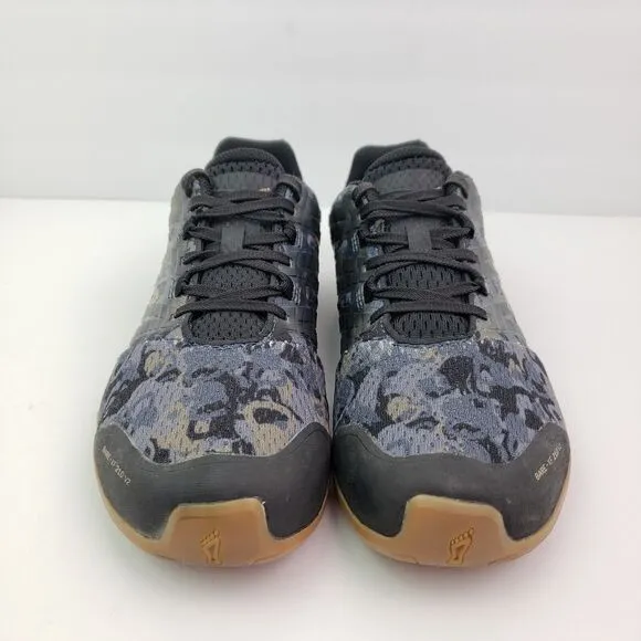 Inov8 Bare-XF 210 V2 Womens Size 8 Black Brown Camo Minimalist Sneaker Shoes