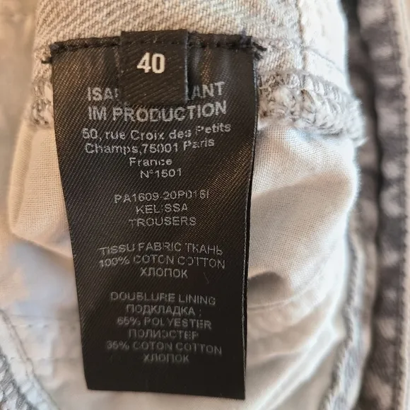 Isabel Marant Kelissa Trouser Gray Jeans