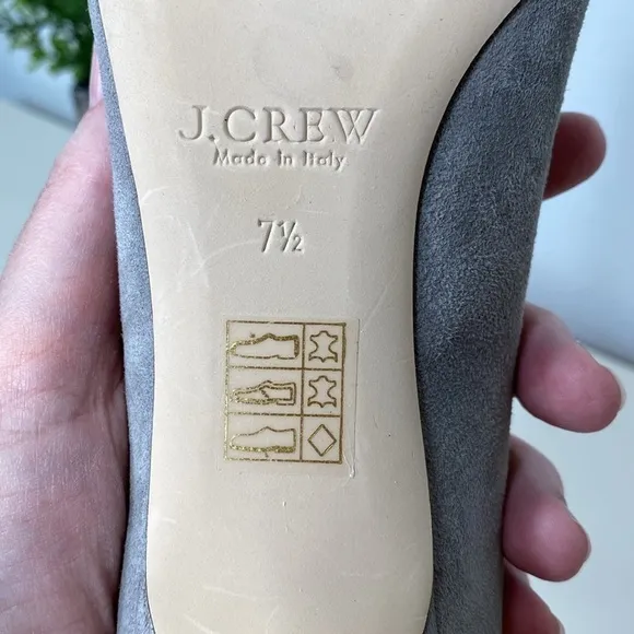 J Crew Dulci Suede Kitten Heels Shoes Kraft Brown 7.5 A9758