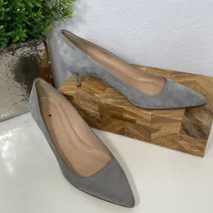 J Crew Dulci Suede Kitten Heels Shoes Kraft Brown 7.5 A9758