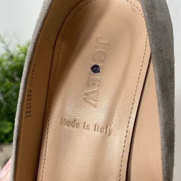 J Crew Dulci Suede Kitten Heels Shoes Kraft Brown 7.5 A9758