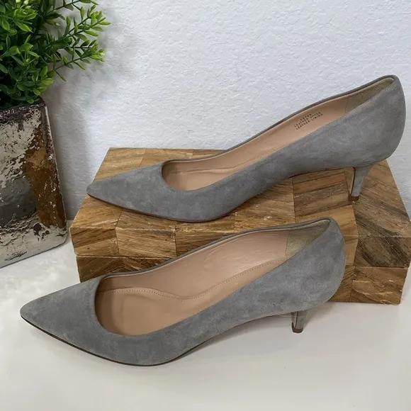 J Crew Dulci Suede Kitten Heels Shoes Kraft Brown 7.5 A9758