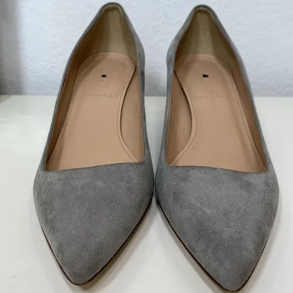 J Crew Dulci Suede Kitten Heels Shoes Kraft Brown 7.5 A9758