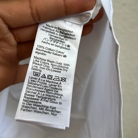 J Crew Ludlow Premium fine cotton dress shirt Mens 15 32 White