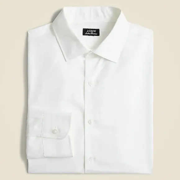 J Crew Ludlow Premium fine cotton dress shirt Mens 15 32 White