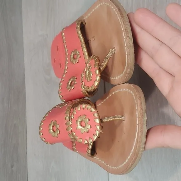 Jack Roger's Womens Hobo Boho Sandals T strap Sandals Flats shoes sz 7M
