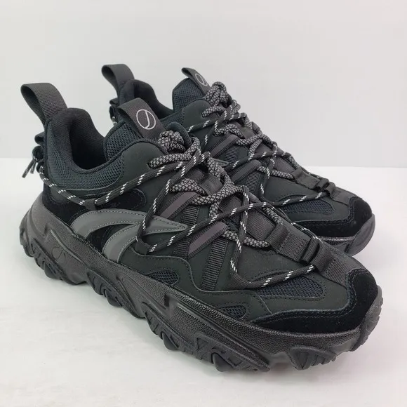 Javi Tremendous Mens Size 7 Black New York Street Chunky Comfort Sneaker Shoes
