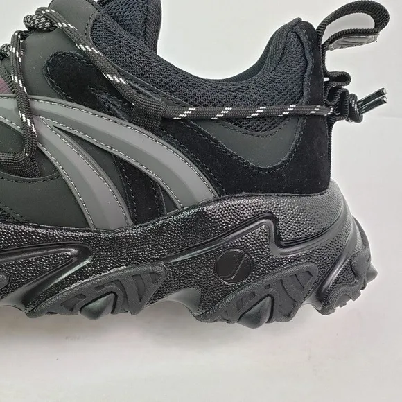 Javi Tremendous Mens Size 7 Black New York Street Chunky Comfort Sneaker Shoes