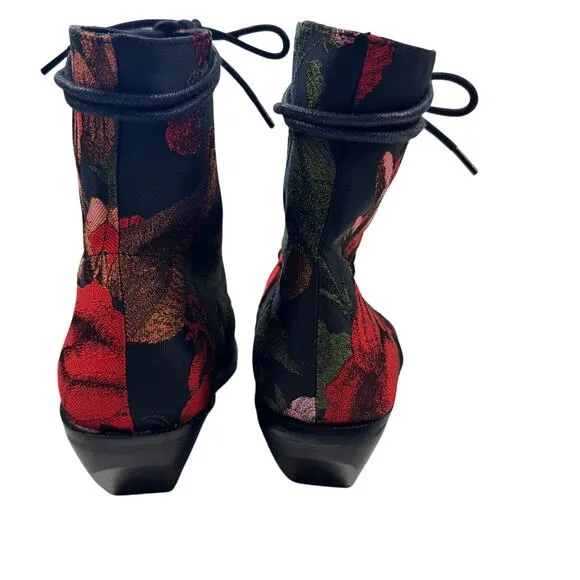 Jeffrey Campbell Free People Elmcroft Brocade Floral Western Boots Women's 9