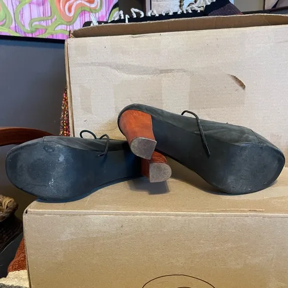 Jeffrey Campbell Free People Lita Platform Ankle Boots sz 8.5
