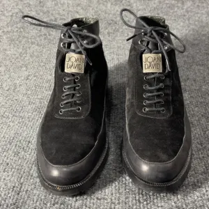 *Joan &amp; David  Women's Black Vintage Lace Up Ankle Boots Sz 6 1/2