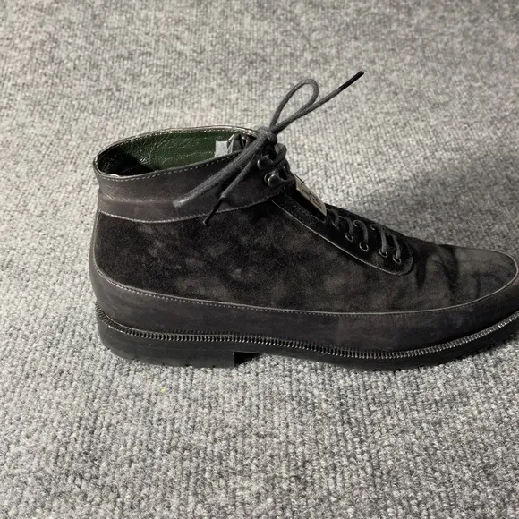 *Joan &amp; David  Women's Black Vintage Lace Up Ankle Boots Sz 6 1/2