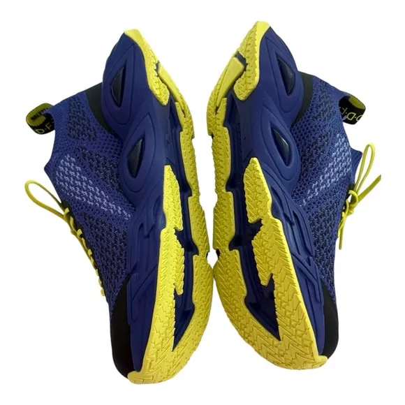 John Fluevog Yellow and Purple Athletic Shoes with Knit Upper NEW for Women&amp;MEN