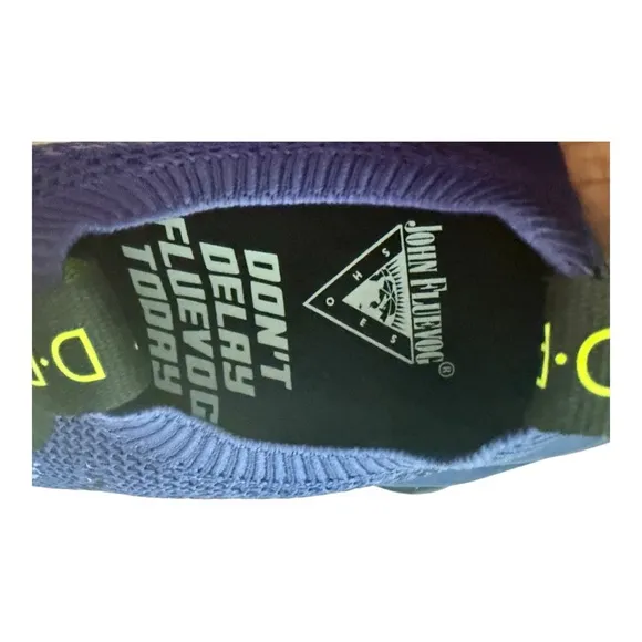 John Fluevog Yellow and Purple Athletic Shoes with Knit Upper NEW for Women&amp;MEN
