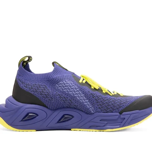 John Fluevog Yellow and Purple Athletic Shoes with Knit Upper NEW for Women&amp;MEN