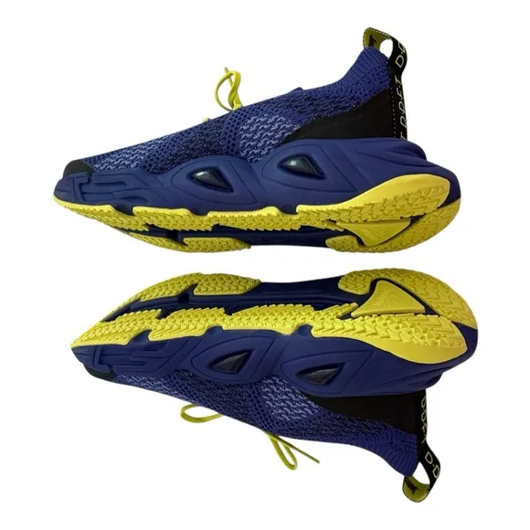 John Fluevog Yellow and Purple Athletic Shoes with Knit Upper NEW for Women&amp;MEN