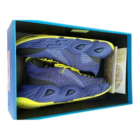John Fluevog Yellow and Purple Athletic Shoes with Knit Upper NEW for Women&amp;MEN