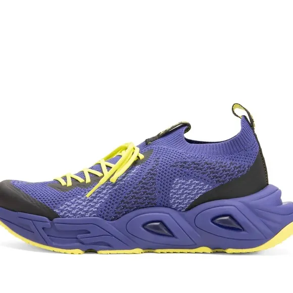 John Fluevog Yellow and Purple Athletic Shoes with Knit Upper NEW for Women&amp;MEN