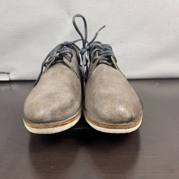 John Varvatos suede Oxford Dress Shoes Gray Size 12