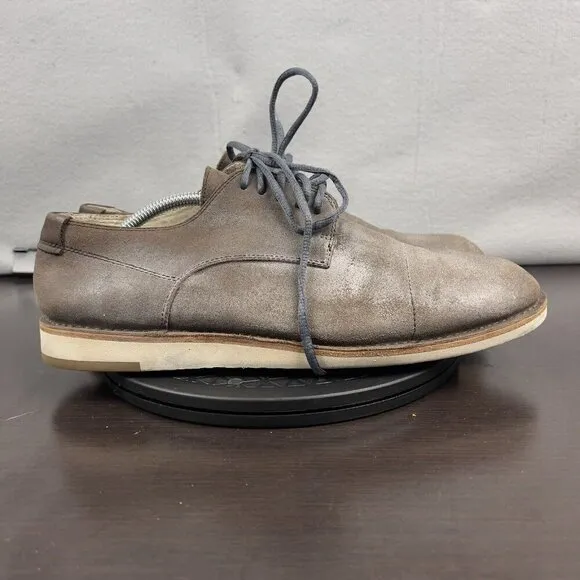 John Varvatos suede Oxford Dress Shoes Gray Size 12