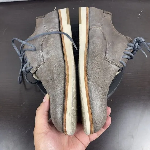 John Varvatos suede Oxford Dress Shoes Gray Size 12