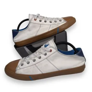 Johnnie-O Sail Away Casual Sneakers White / Blue / Gum Sole Women's 11M