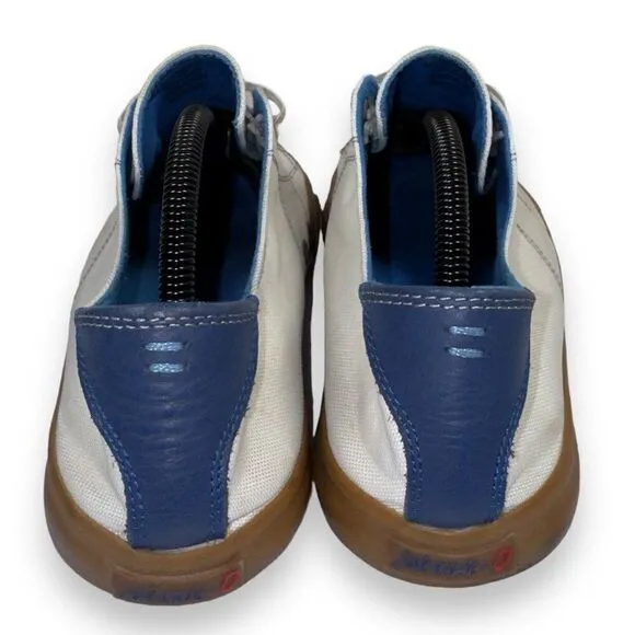 Johnnie-O Sail Away Casual Sneakers White / Blue / Gum Sole Women's 11M