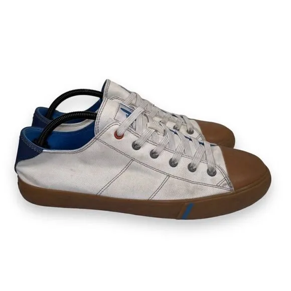 Johnnie-O Sail Away Casual Sneakers White / Blue / Gum Sole Women's 11M