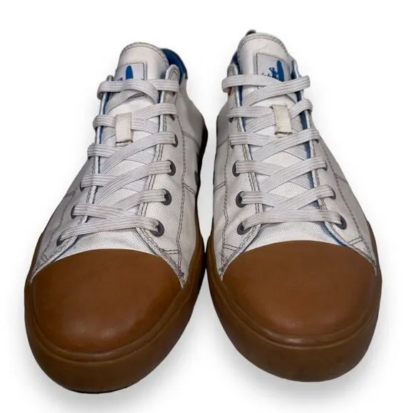 Johnnie-O Sail Away Casual Sneakers White / Blue / Gum Sole Women's 11M