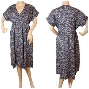 Johnny Was Calme Cotton V Neck baby doll dress with pockets. Women's Size XS
