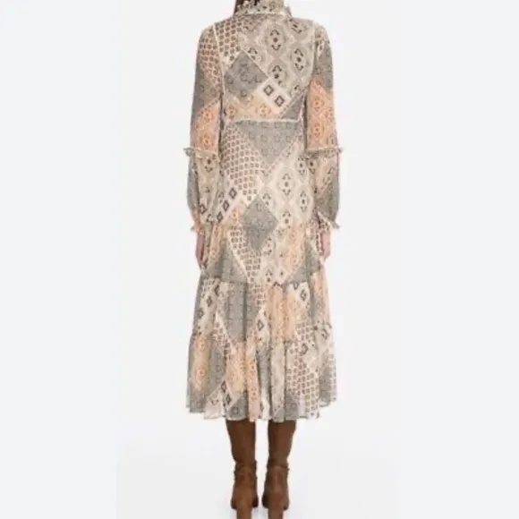 Johnny Was MIDI Tiered Dress