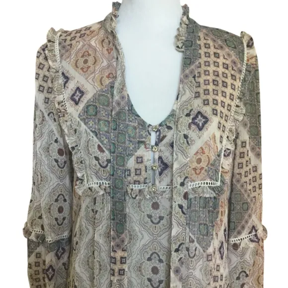 Johnny Was MIDI Tiered Dress