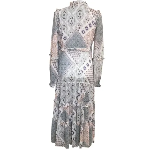 Johnny Was MIDI Tiered Dress