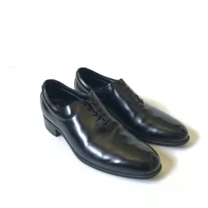 Johnson &amp; Murphy Lace Up Loafers Dress Shoes Mens 7.5 Leather Tux Plain Toe