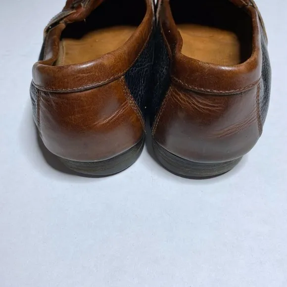 Johnson &amp; Murphy Men's Size 11 M Brown Black Tassel Oxford Dress Shoes Leather