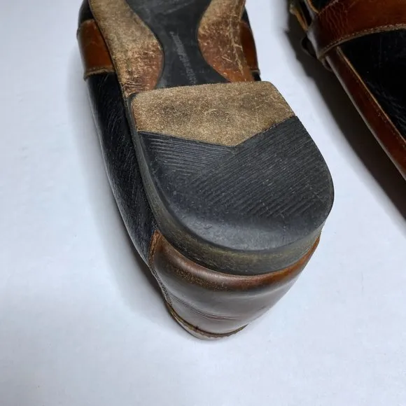 Johnson &amp; Murphy Men's Size 11 M Brown Black Tassel Oxford Dress Shoes Leather