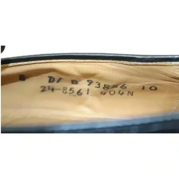 JOHNSTON &amp; MURPHY Aristocrat Deerfield Black Wing Tip Dress Shoes - 8