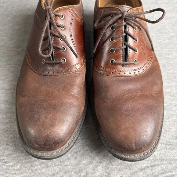 Johnston &amp; Murphy Mens Sz 10M Hollis XC4 Waterproof Oxford Brown Shoes 20-7063