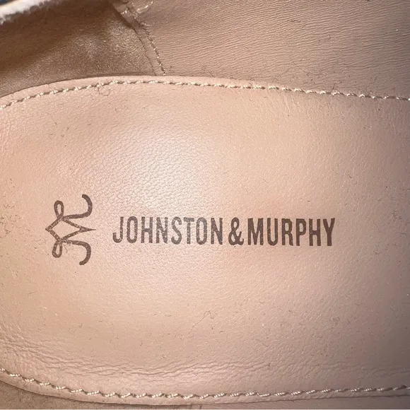 Johnston and Murphy Alice Brogue Oxford Stacked Heel Witchy Y2k Leather Shoes 9
