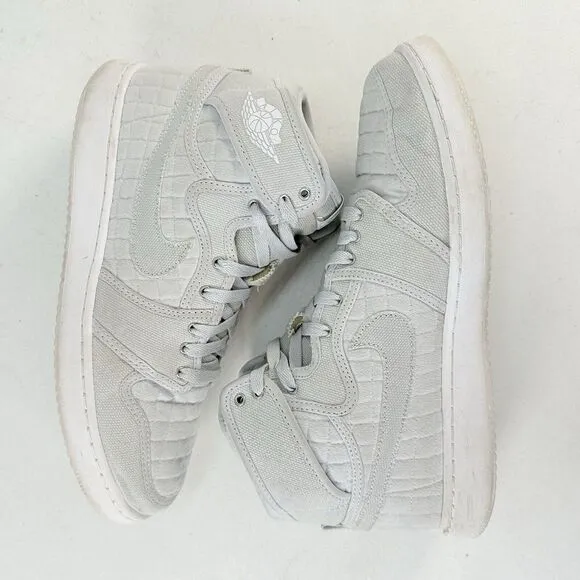 Jordan 1 Retro AJKO Mens Shoes, Size 10.5 Pure Platinum, Quilted, 638471-004