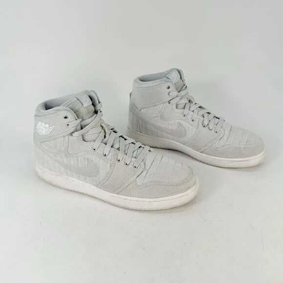 Jordan 1 Retro AJKO Mens Shoes, Size 10.5 Pure Platinum, Quilted, 638471-004