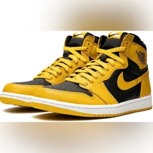 Jordan 1 Retro High OG Pollen Men's Shoes | Color: Black/Yellow 🐝🐝🐝