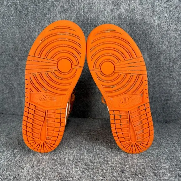 Jordan 1 Retro High OG Starfish Youth 1Y Shoes Orange White Athletic Sneakers