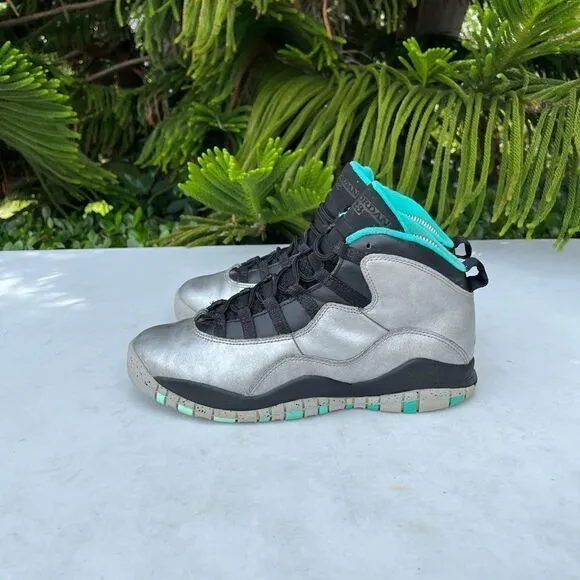 Jordan 10 Retro GS 30TH Liberty Metallic Shoes Youth Biys Size: 6.5Y