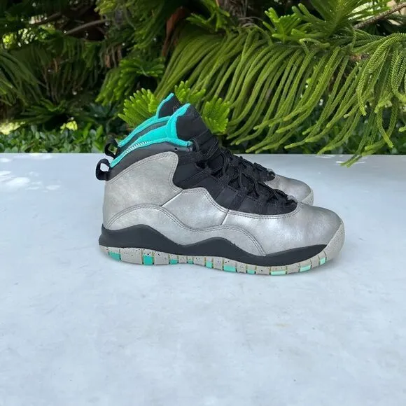 Jordan 10 Retro GS 30TH Liberty Metallic Shoes Youth Biys Size: 6.5Y